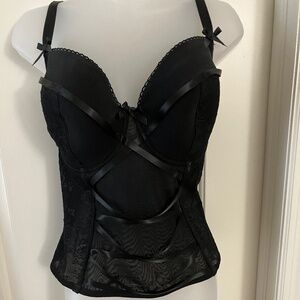Black Ribbon Detail Corset